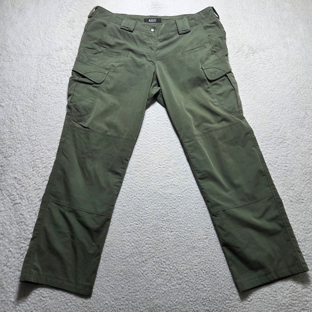 5.11 Tactical Cargo Pants Womens 16 Green Stryke Ripstop Outdoor Workwear Gorp